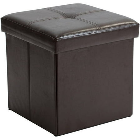Single Folding Ottoman, Chocolate