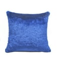 thumbnail image 4 of Home Soft Things Faux Fur Throw Pillow Cover 4 Piece Set-Palace Blue - 20" x 20", 4 of 9