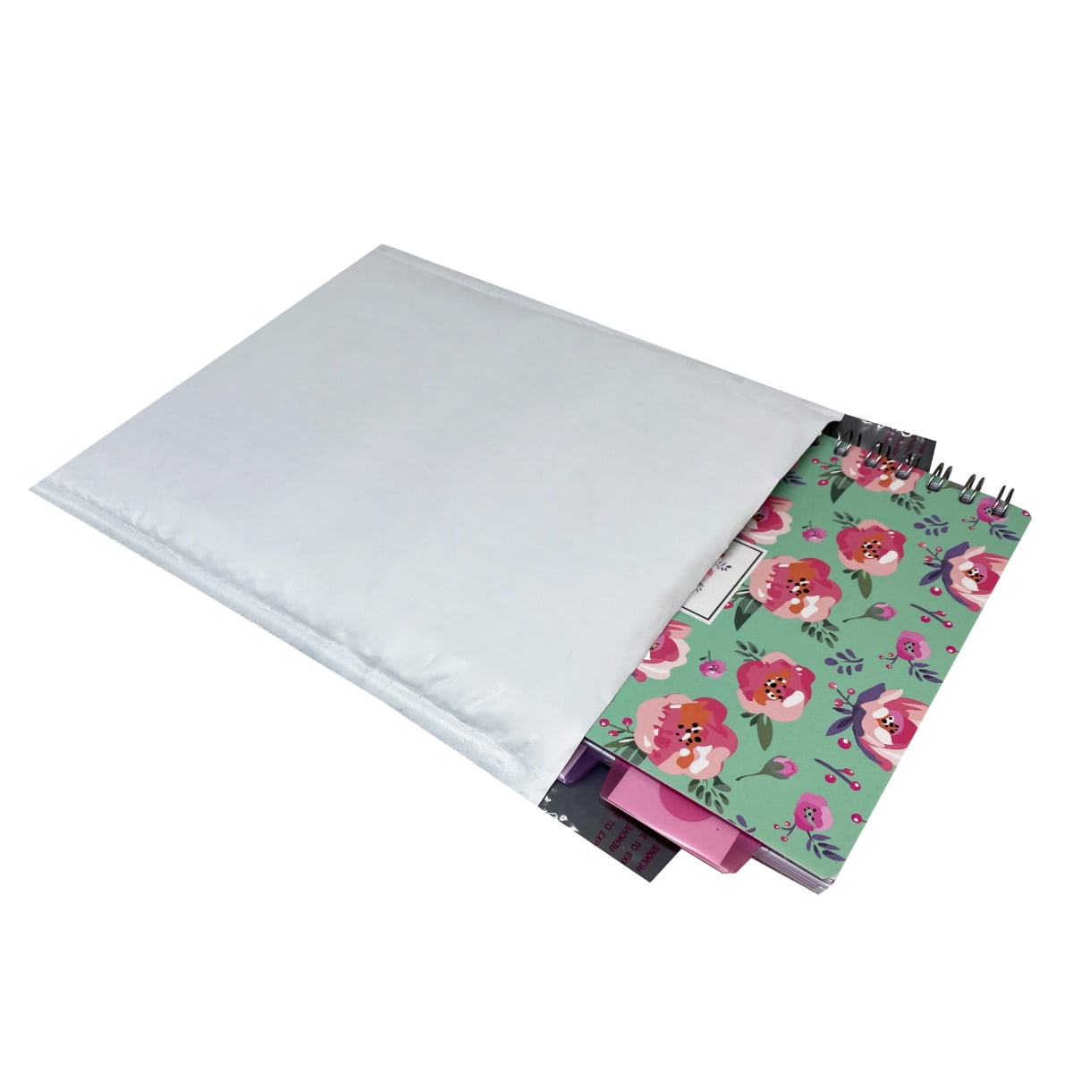 StarBoxes 50 Poly Bubble Mailer Bags 8.5"x12" - #2 White Self-Sealing