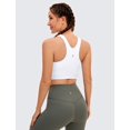 thumbnail image 2 of Top Deportivo CRZ YOGA con Cuello Alto y Espalda Racer, Blanco, Talle Grande, 2 of 7