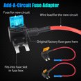 thumbnail image 4 of Pengug 10pc 12V Car Add-a-Circuit Fuse Adapter w/ Standard & Mini Tap Blade Fuse Holder, 4 of 13