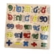 thumbnail image 3 of Tablero de madera Montessori para rompecabezas con letras, resistente y ligero. Números camboyanos, 3 of 9