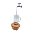 thumbnail image 4 of jifeng Tabletop Waterflow Decoration Feng Shui Water Collection Centerpiece with Light Waterfall Ornament for Entrance Desk Light Purple Faucet, 4 of 9