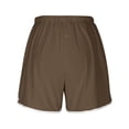 thumbnail image 4 of Short Pants for Women - Breathable Comfortable Casual Wear with Adjustable Drawstring and Versatile Split Design for Summer Use, 4 of 6