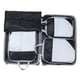 thumbnail image 2 of Xiao Hua Juego de 4 cubos de compresión para guardar ropa, ropa interior y zapatos (beige). Bolsa de viaje portátil para guardar equipaje, bolsa de malla expandible., 2 of 5