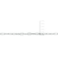 thumbnail image 2 of Everly Women's 3.5mm Fancy-Cut Sterling Silver Polished Paperclip Chain Bracelet, 2 of 8