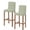 Green, variant on Navy Blue Bar Stool Covers Set of 4, Geometric Leaf Diamond Plaid Abstract Check Stretch Washable Bar Chair Covers with Backs, Removable Pub Counter Height Chair Cover for Kitchen Dining Room Cafe