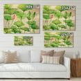 thumbnail image 4 of Designart 'Ancient Pink Lotuses In The Pond VIII' Traditional Print on Natural Pine Wood, 4 of 5