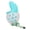 Lake Blue, variant on Xirurus Dinosaur Egg Dog Chew Toy, Bite Resistant Tough Rubber Teething Toothbrush for Aggressive Chewers, Puppy Dental Care Pet Toy, Orange (20 cm / 7.87 inches)