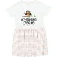 thumbnail image 3 of Inktastic Grandma Loves Me Girls Owl Girls Toddler Dress, 3 of 5
