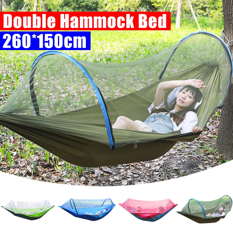 Green Hammock Mesh Net Hang Rope Travel Camp Outdoor Swing Garden Strong 