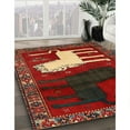 thumbnail image 3 of Ahgly Company Machine Washable Indoor Square Traditional Brown Area Rugs, 6' Square, 3 of 7