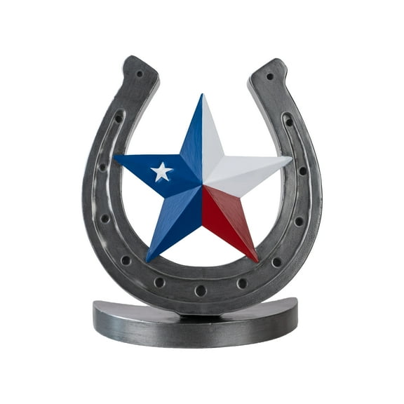 Mainstays Texas Lone Star Horseshoe Metal Garden Statue, Weather-Resistant