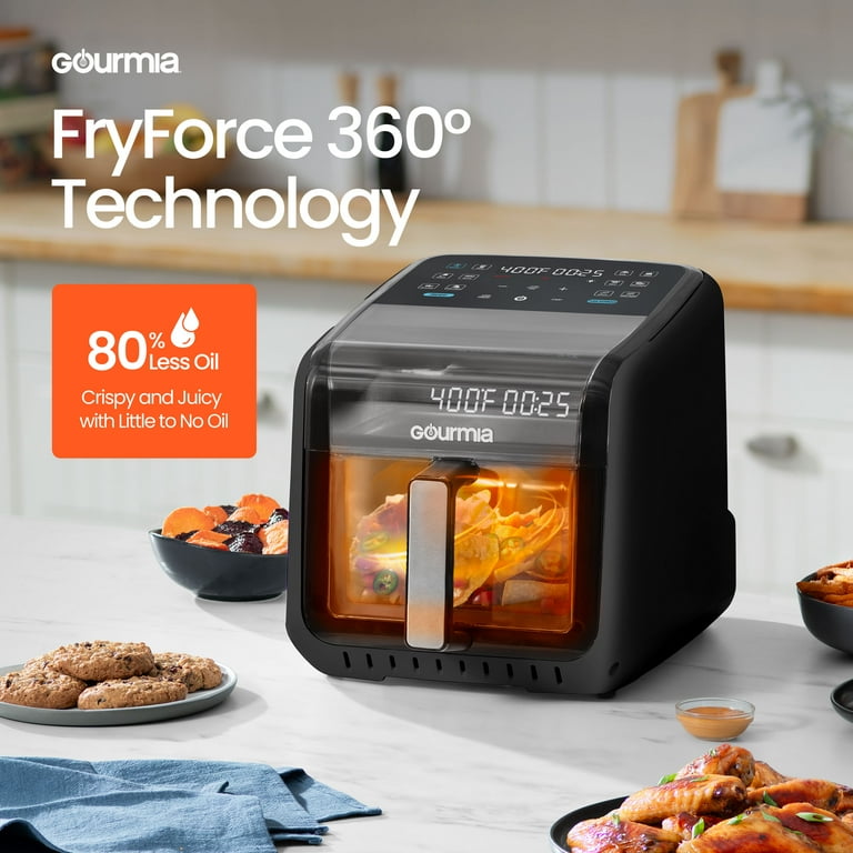 Gourmia 7-QT デジタルエアフライヤー Air Fryers, Gourmia GAF7020B Panorama 7-QT Digital Air Fryer