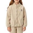 thumbnail image 7 of YUANxueke Casual Athletic Fleece Jacket for Kids, Full Zip Long Sleeve Warm Coat, Fashion Sports Outwear with Patchwork Pockets, 7 of 7