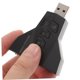 thumbnail image 5 of Hytrove Adaptador De Sonido USB Con Dos Salidas Y Dos Entradas De Micrófono Plug and Play Negro, 5 of 8