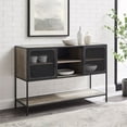 thumbnail image 6 of Sona 48" Industrial 2-Mesh Metal Doors Buffet Sideboard in Gray Wash, 6 of 8