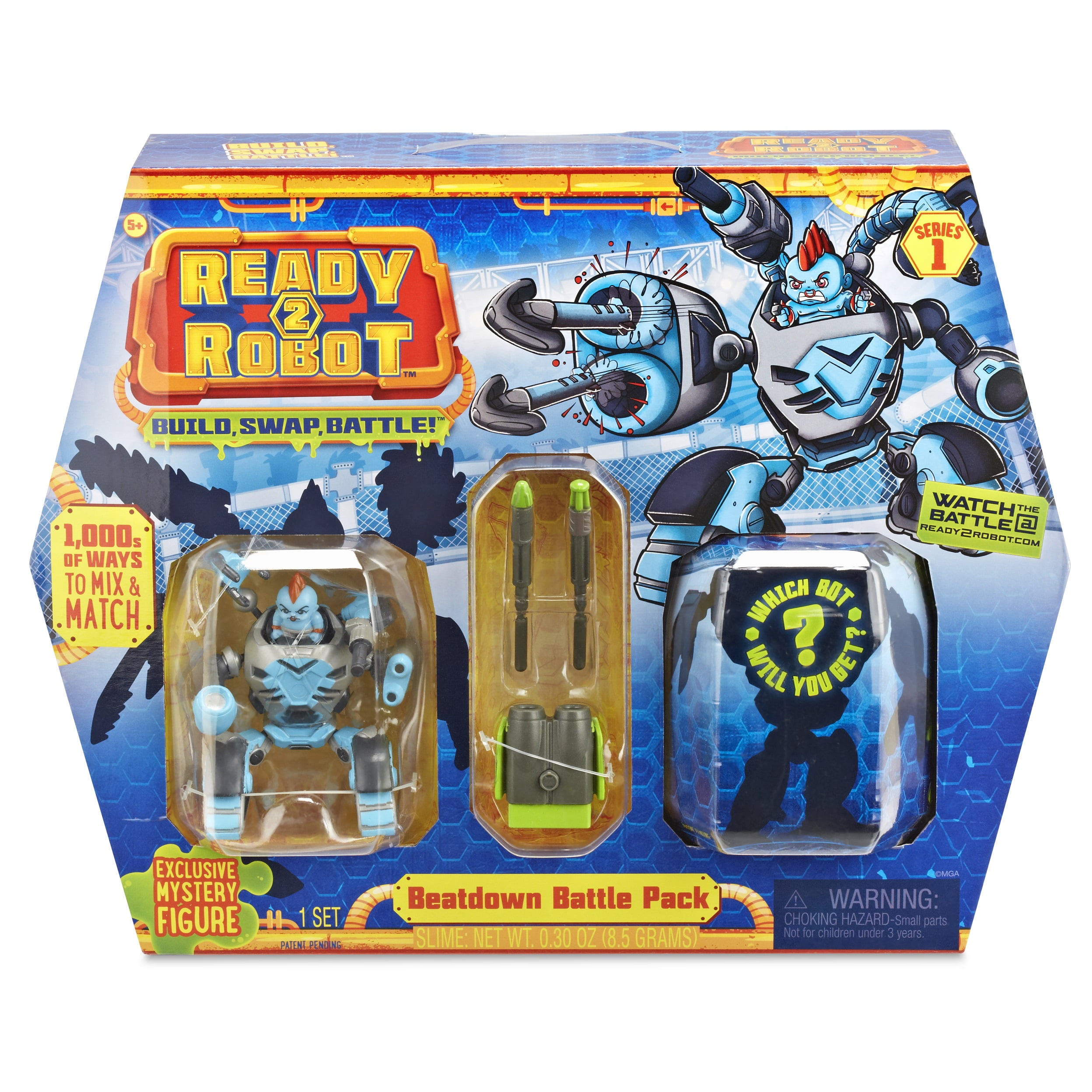 Authentic MGA Ready 2 Robot Beatdown Battle Pack Thermo SERIES 1 Slime 2018 NEW! 