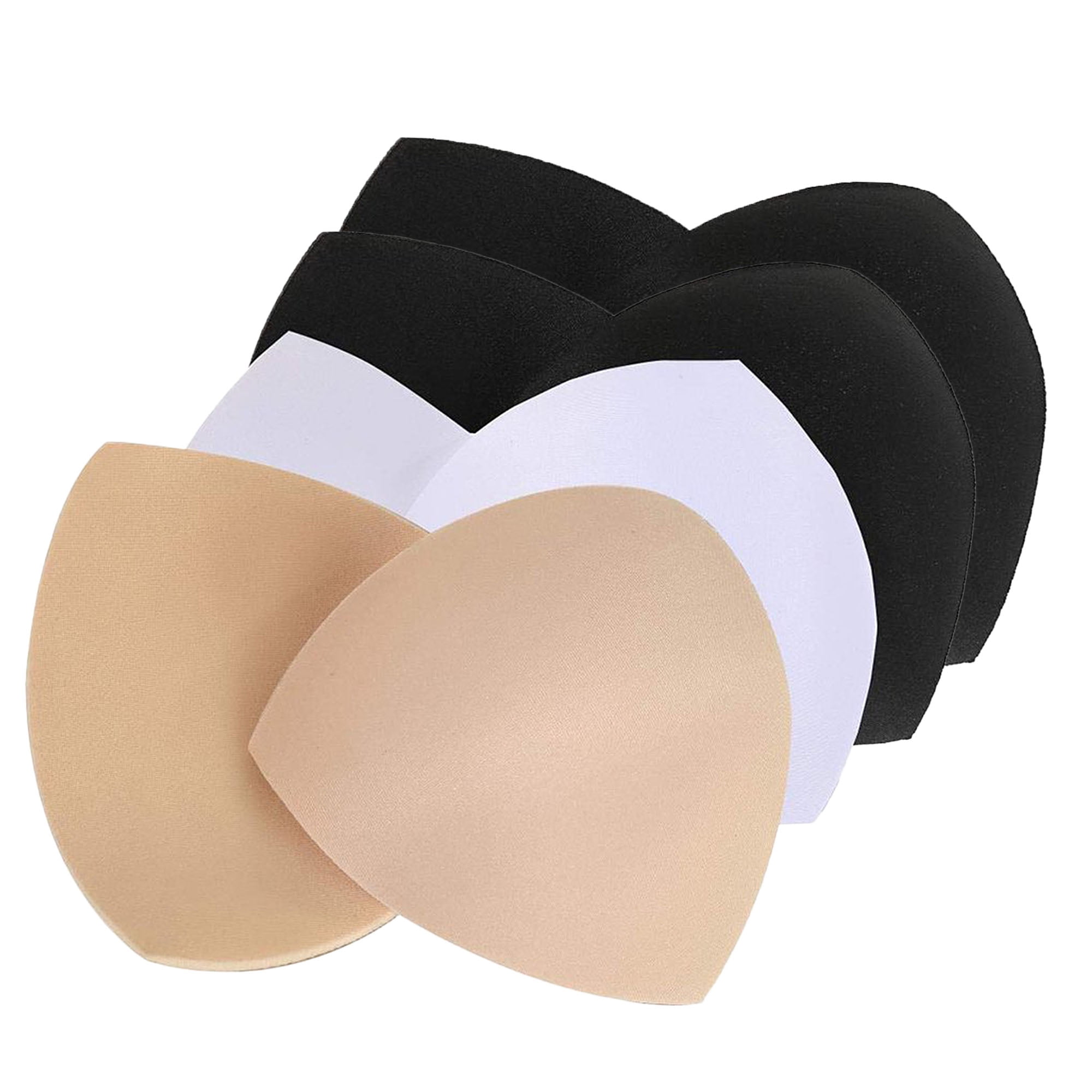 FORJOE Bra Pads Inserts 4 Pairs Bra Cups Inserts Removable Breast Enhancers Inserts for Women