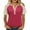Summer Tops Red, variant on Womens Plus Size Henley Shirt, Raglan Short Sleeve Shirts for Women Summer Casual Solid Color Button Up Crewneck T-Shirts