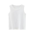 thumbnail image 3 of Ahuyic Summer Toddler Kids' Casual Blouse, Solid Color Loose Sleeveless Top For Girls And Boys,Children's Summer Casual And Comfortable Sleeveless Top Breathable Round Neck Tank Top Bottoms, 3 of 5