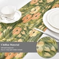 thumbnail image 4 of Coolnut Abstract Roll Yarn Square Table Runner, Kitchen Table Matching for Daily and Holiday Seasonal Indoor or Outdoor Party (27X120). House Decor, 4 of 7