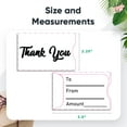 thumbnail image 2 of Swipe It Thank You Gift Card Holder 25 Pack Money Credit Card Size Paper Gift Card Sleeves Bulk, Appreciation Gifts, White, 2 of 6
