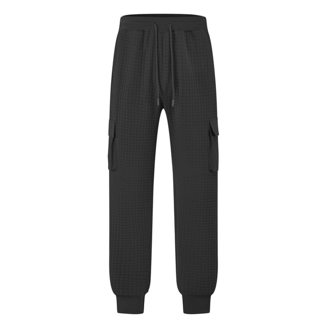 Zszcpp Men Work Pants Spring Sports Vacation Suitable Pocket Long Simple Plain Solid Lounge Trousers Casual Trouser