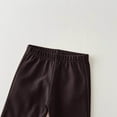 thumbnail image 5 of Fgnfyis Cozy Girls Wide Leg Bottoms for Everyday Casual Wear and Comfort Fabric Fall Season Pants Brown 3-4 Years, 5 of 5