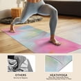 thumbnail image 4 of Colorful Floral Watercolor Pattern Hot Yoga Mat Towel Non Slip for Hot Yoga - Quick-Drying Yoga Mat Cover with 4 Corner Pockets with Travel Bag - Hot Yoga Towel Non Slip 70"x26", 4 of 6