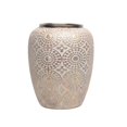 thumbnail image 1 of Benzara BM161673 Well Designed Decorative Ceramic Vase, White & Gold, 1 of 1