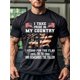 thumbnail image 1 of Camiseta con estampado de la bandera estadounidense patriótica para hombre - 100 % algodón, transpirable, manga corta, cuello redondo, informal, para hombre y adolescente, ideal para primavera, verano, 1 of 6