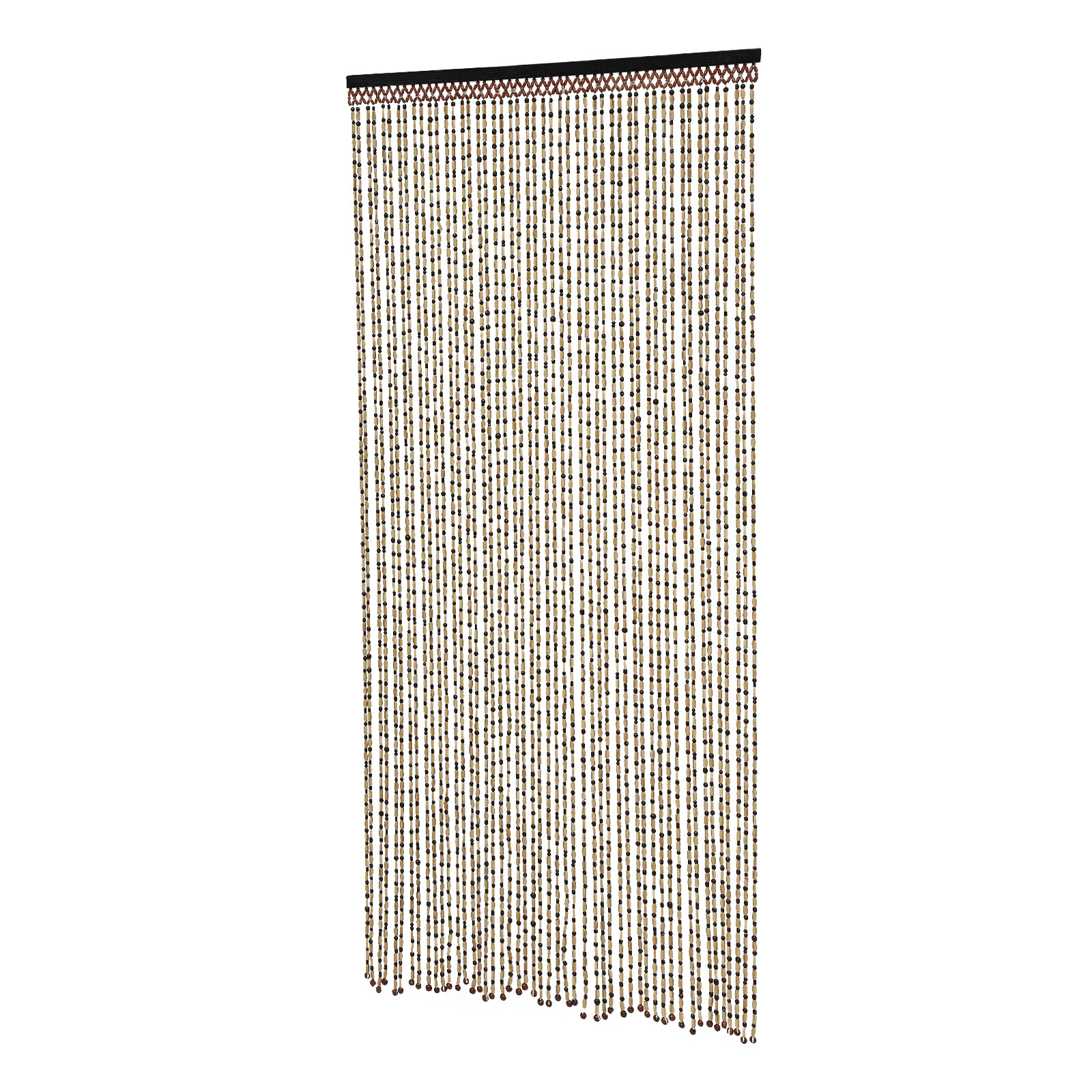TFCFL Boho Natural Wood and Bamboo Beaded Curtain for Doorway Room Divider 74.8*35.43in 49 Strand