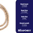 thumbnail image 4 of The Bead Chest Cream Disk Coconut Shell Beads (8mm), 4 of 4