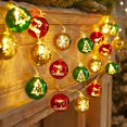 thumbnail image 2 of Cadena de luz decorativa para árbol de Navidad, iluminación para fiesta de Feliz Navidad, Papá Noel, muñeco de nieve, 1,5 m, 2024, 2 of 4