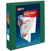 Avery Heavy-Duty Binder, 1.5" One Touch EZD Rings, Green (79108)