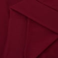 thumbnail image 7 of Herrnalise Men Casual Solid Sports Fitness Sweater Cardigan Hooded Long Sleeve Zipper Sweater Jacket Burgundy, 7 of 7