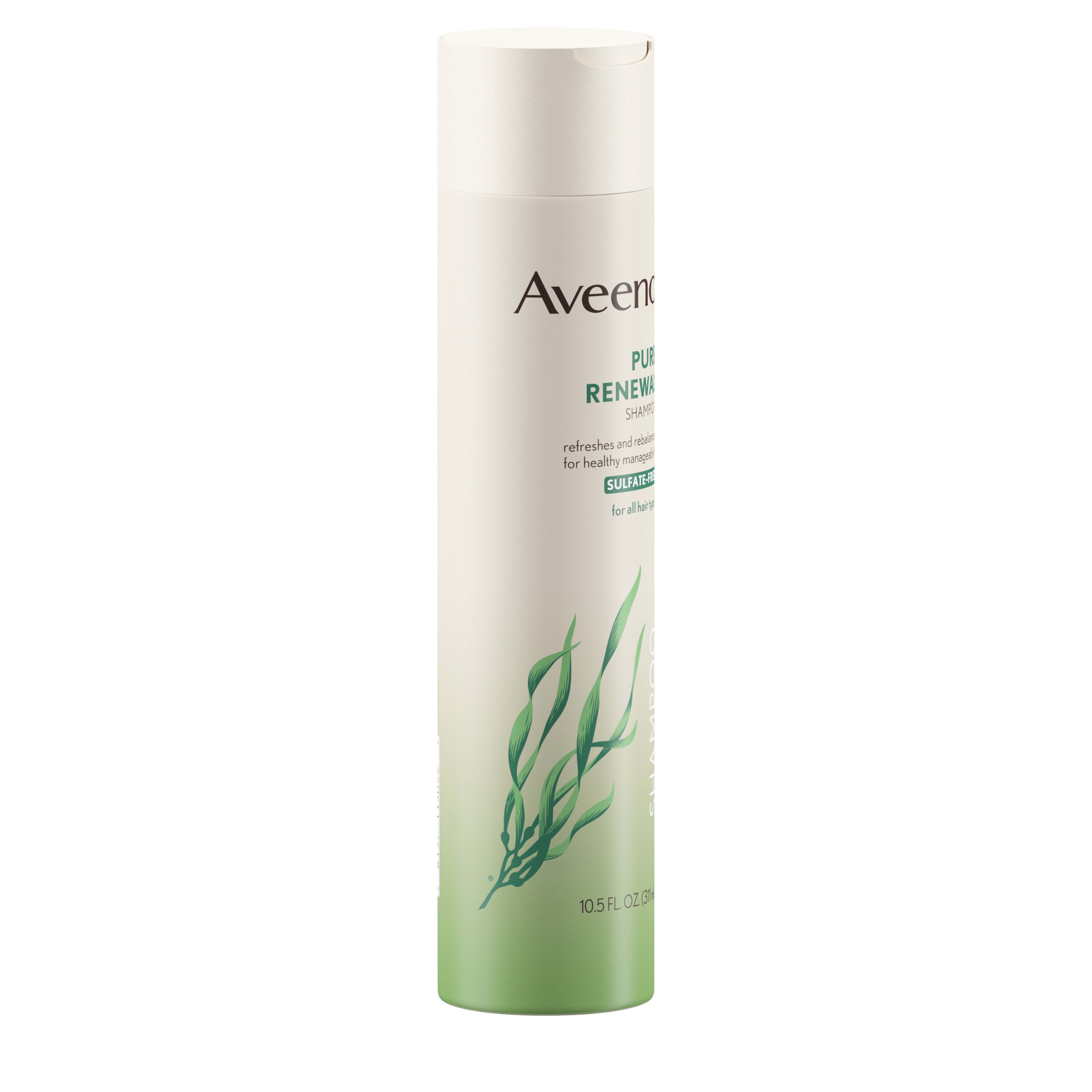 Aveeno Active Naturals Pure Renewal Moisturizing Daily Shampoo with Seaweed Extract, 10.5 fl oz - image 4 of 9