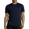 thumbnail image 2 of DailyWear Mens Comfortable Exercise Short Sleeve Round Neck T ShirtNavy, Small, 2 of 4