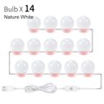 thumbnail image 1 of LED Makeup Mirror Light Bulb Lights Stepless Dimmable Wall Lamp 6 10 14Bulbs Kit for Dressing Table ,Widely Use, 1 of 7