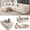White 110", variant on 108” Modular Sectional Sofa, Cloud Sectional Couch with Deep Seat, Modern Modular L-Shape Sofa Couch with Chaise,Upholstered Couches for Living Room Bedroom