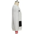 thumbnail image 4 of Black White Cardigan Sweater Unisex Knitted Jacket Warm Coat for Halloween, 4 of 8