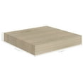 thumbnail image 4 of vidaXL Floating Wall Shelf Oak 23x23.5x3.8 cm MDF, 4 of 4
