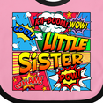 thumbnail image 4 of Inktastic Little Sister Comic Book Girls Baby Bib, 4 of 4