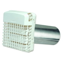 BPGH4WZW6 Prograde Professional Exhaust Dryer Vent Hood with Pest Guard, Polypropylene, 4 in. , White
