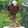 thumbnail image 2 of Adorno decorativo de águila Artesanía de poliresina Espantapájaros Arte Estatuilla de pájaro Escultura para jardín Patio Césped Hogar al aire Sunnimix  estatua del águila, 2 of 7