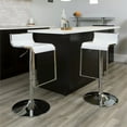 thumbnail image 3 of Home Square Plastic Adjustable Bar Stool in White - Set of 3, 3 of 6