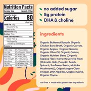 (12 pack) Cerebelly Stage 2 Baby Food Pouch, Organic Butternut Squash & Chicken Broth, 4 oz