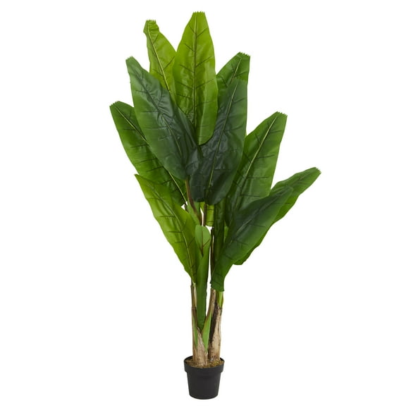 Nearly Natural 6' Triple Stalk Banana Artificial Tree