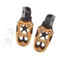 thumbnail image 4 of koolsoo 1 Pair Universal Front/Rear Footrest Footpeg Pedals for Motorcycle ATV Gold, 4 of 8